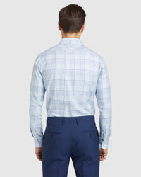 BECKTON CHECKED LUXURY SHIRT BLUE