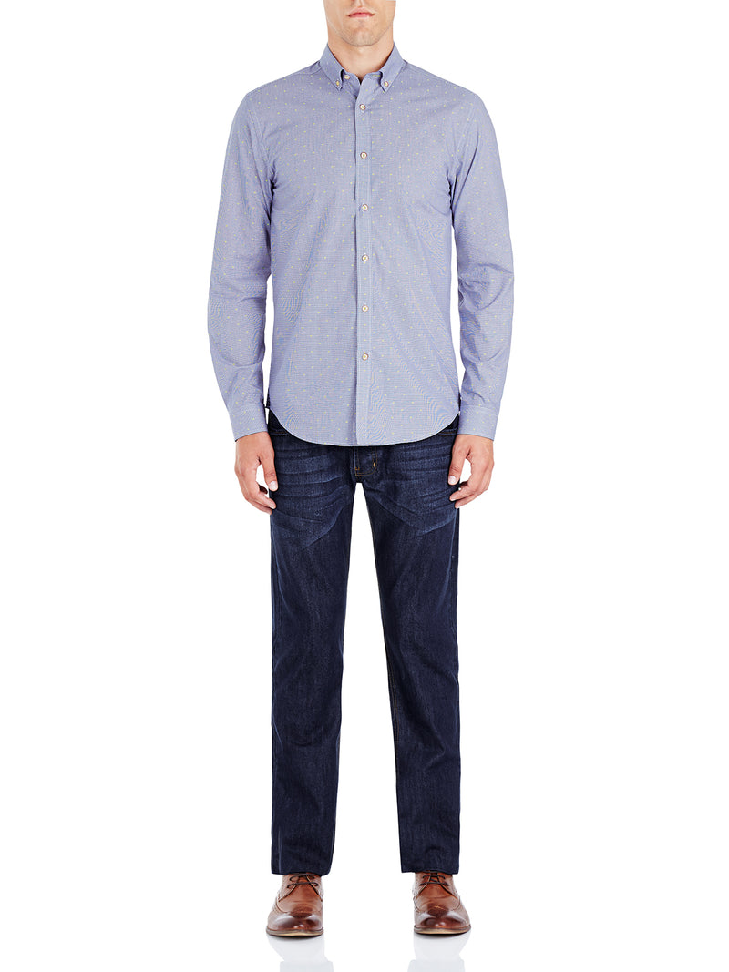 STRATTON BUTTON DOWN SHIRT BLUE