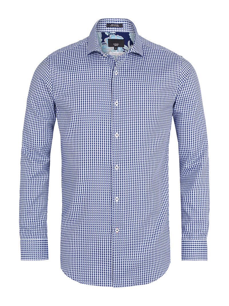 TRAFALGAR LUXURY SHIRT BLUE