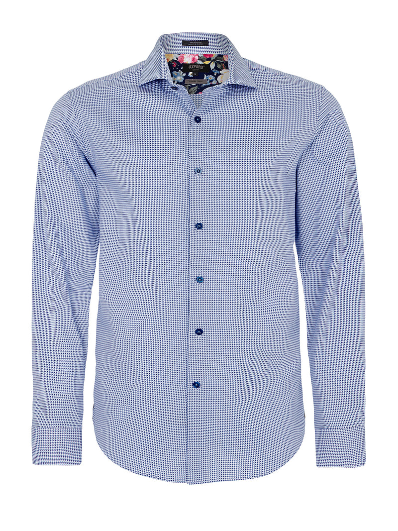 TRAFALGAR SLIM FIT SHIRT IND/SKY MENS SHIRTS