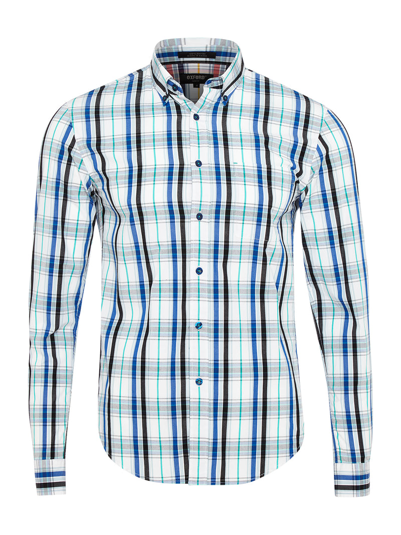 UXBRIDGE CHECK SHIRT NVY/PNK