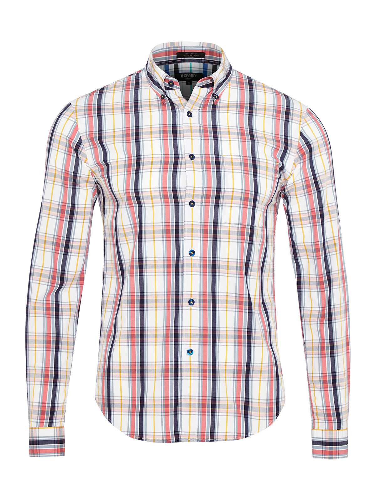 UXBRIDGE CHECK SHIRT NVY/PNK