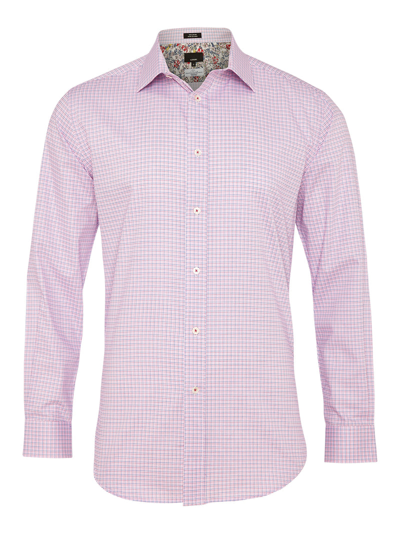 ISLINGTON LUXURY SHIRT ORNG/BLUE