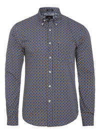 UXBRIDGE PRINTED LUX SHIRT BLUE