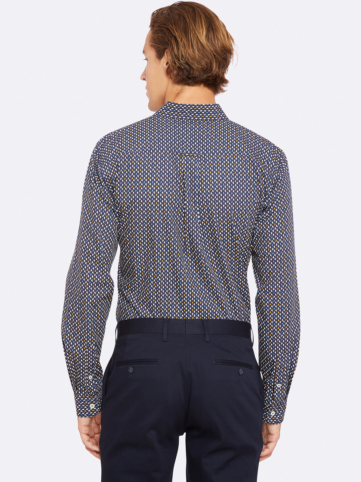 UXBRIDGE PRINTED LUX SHIRT BLUE