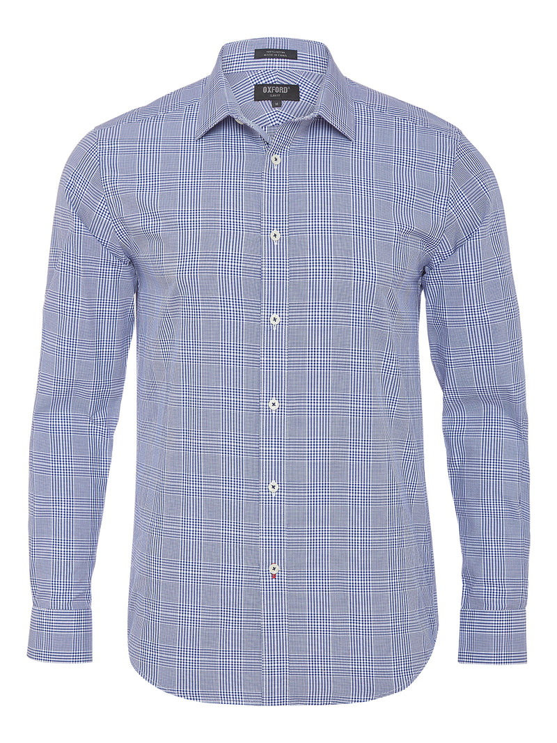 BECKTON CHECKED SHIRT NAVY