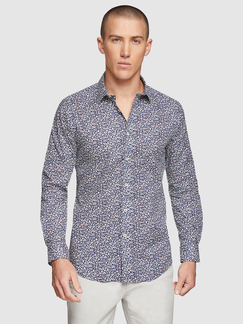 KENTON FLORAL SHIRT NAVY