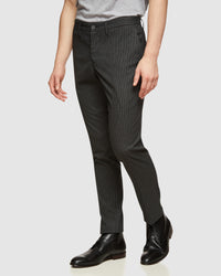 STRETCH STRIPED TROUSERS