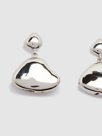 MONTANA PEBBLE EARRINGS SILVER