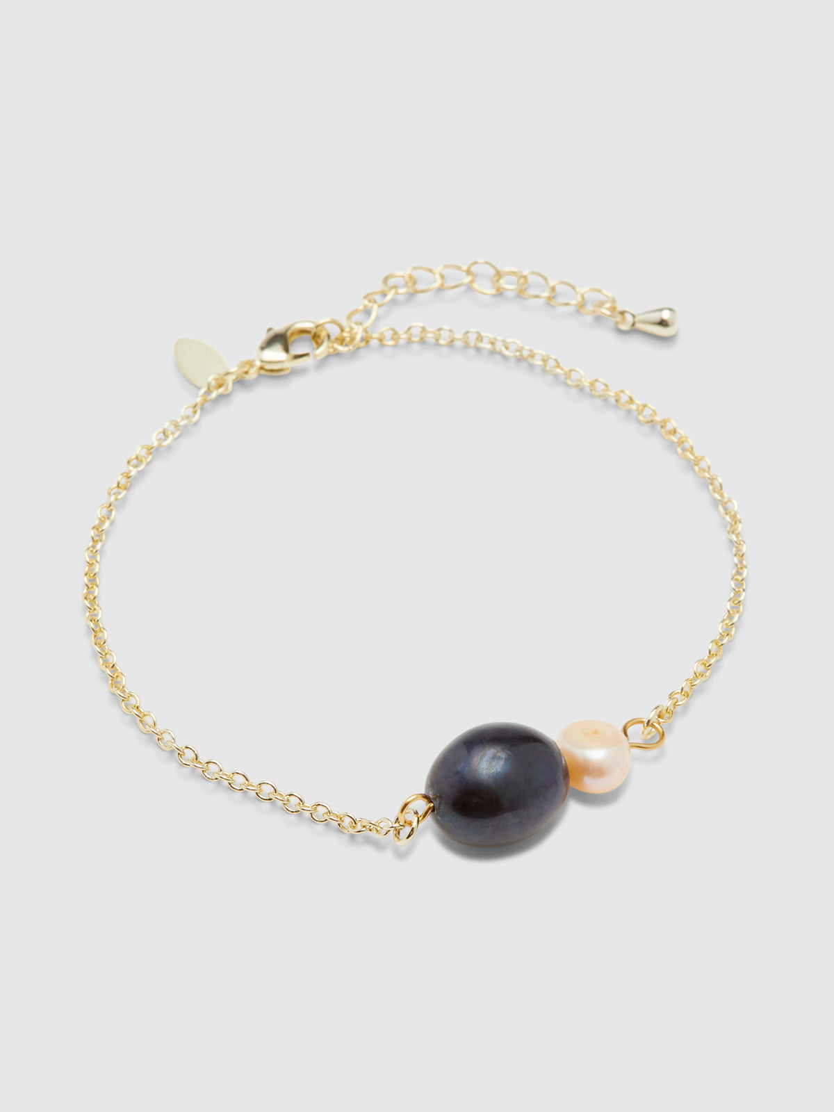 JUNEAU PEARL BRACELET PALE GOLD/PEARL